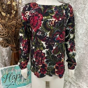 J Jill Floral Shirt